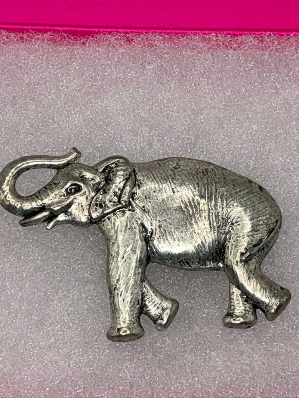Vintage Silver Elephant Brooch